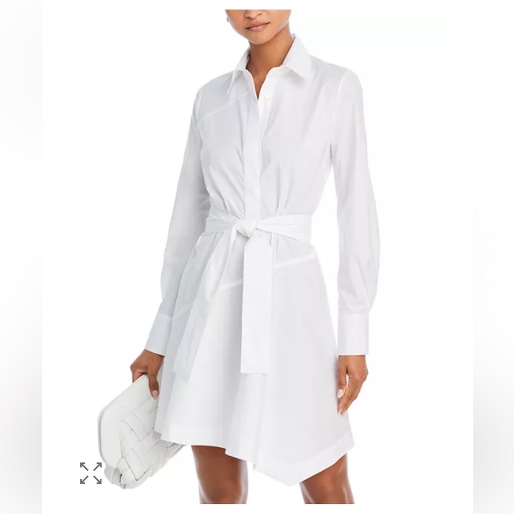 Derek Lam 10 Crosby Flora White Shirt Dress | 4